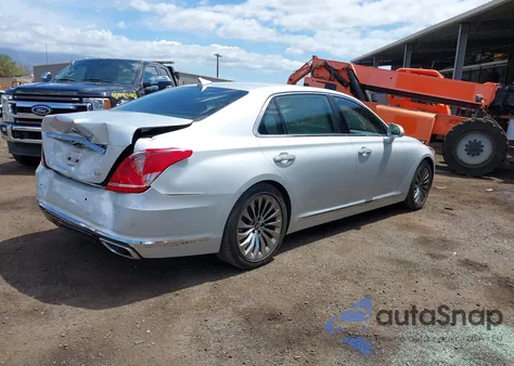 2017 Genesis G90 3.3T Premium z USA, uszkodzony, nr VIN KMHG34JA9HU024771